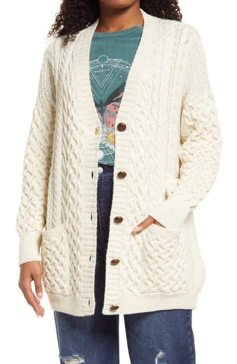 Aran Mix Stitch Cardigan