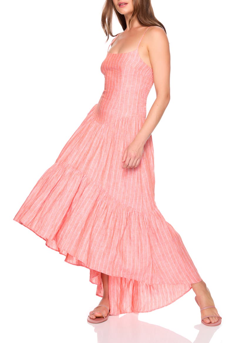 Drop Waist High-Low Maxi Dress, Alternate, color, EXTRA
