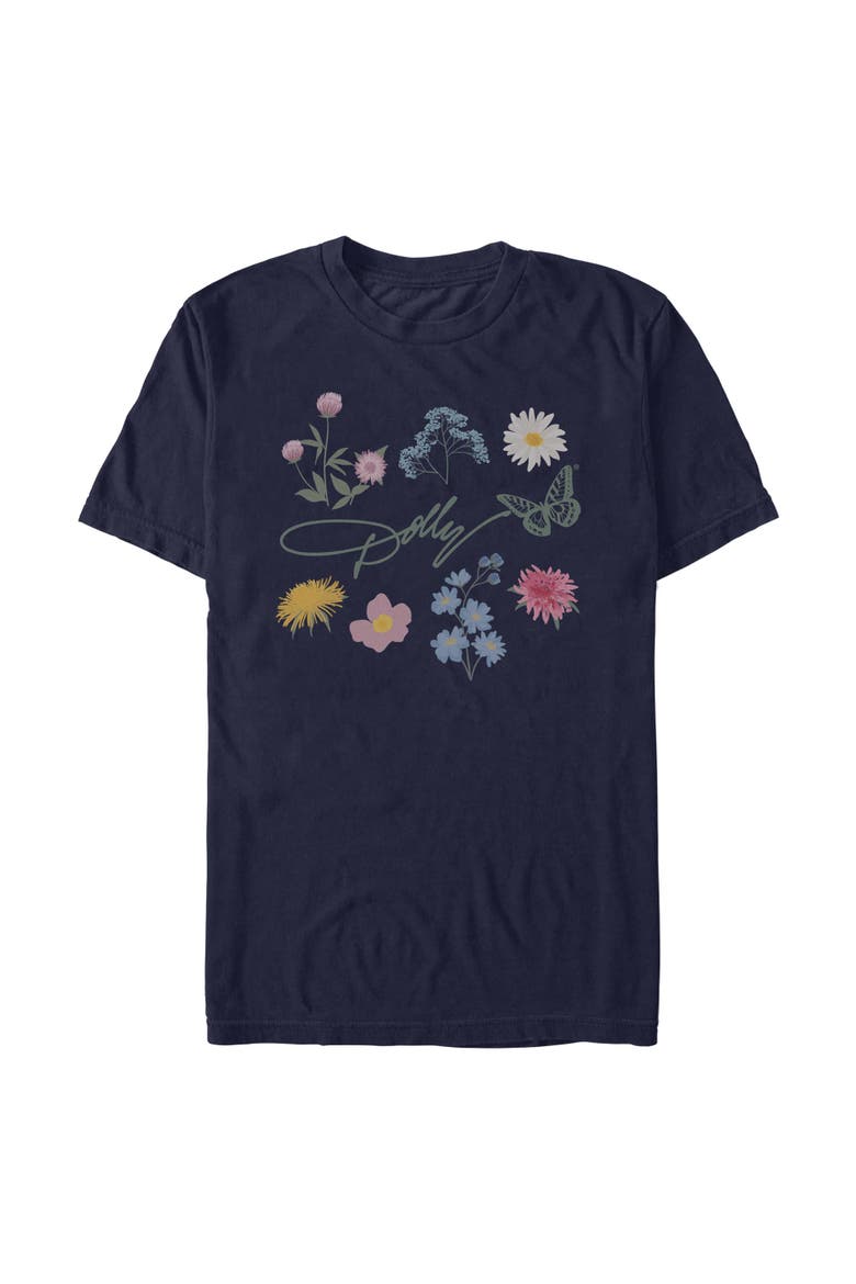 Men's Floral Signature Short Sleeve T-Shirt, Main, color, Navy Blue