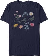 DOLLY PARTON Men's Floral Signature Short Sleeve T-Shirt