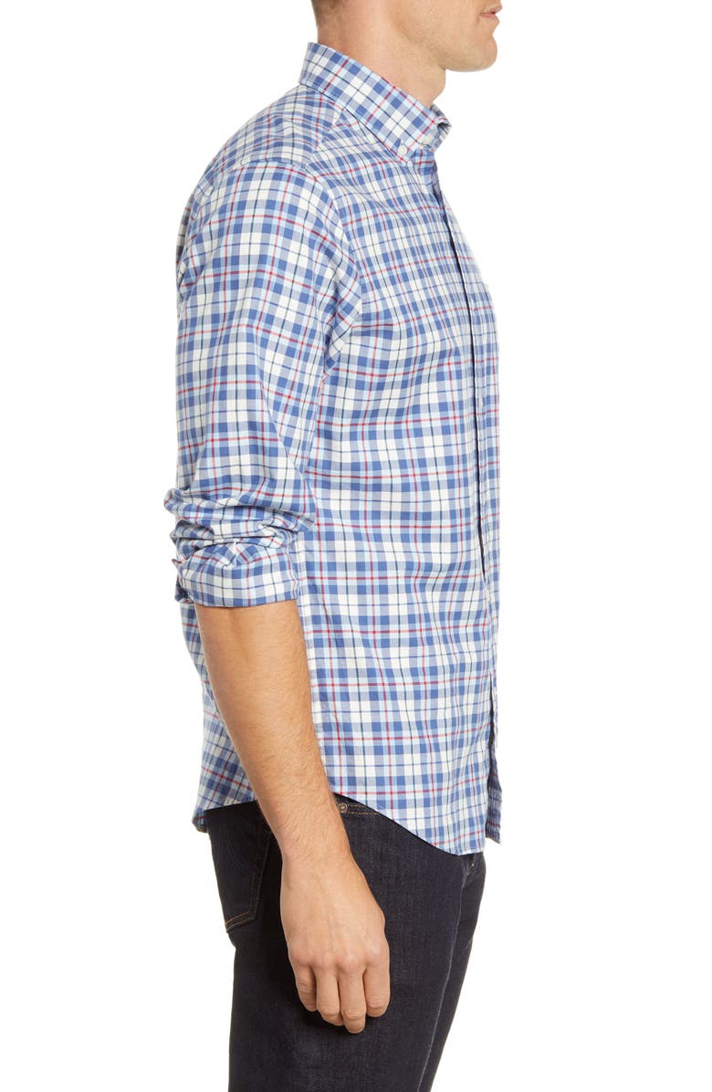 vineyard vines Murray Classic Fit Plaid Stretch Flannel Button-Down Shirt, Alternate, color,