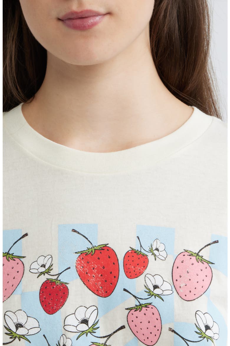 Strawberry Fields Graphic T-shirt, Alternate, color, MARSHMALLOW