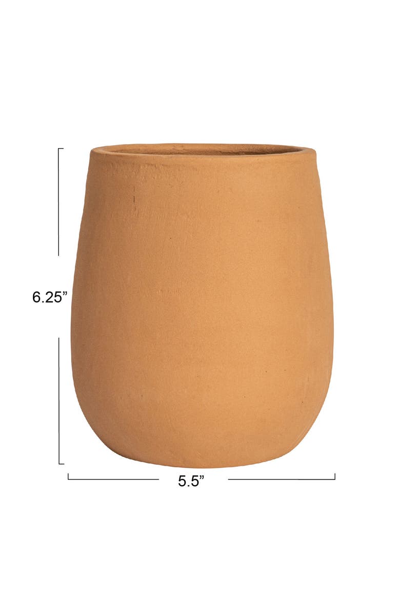 Boho Terracotta Crock, Distressed Finish, Alternate, color, Orange
