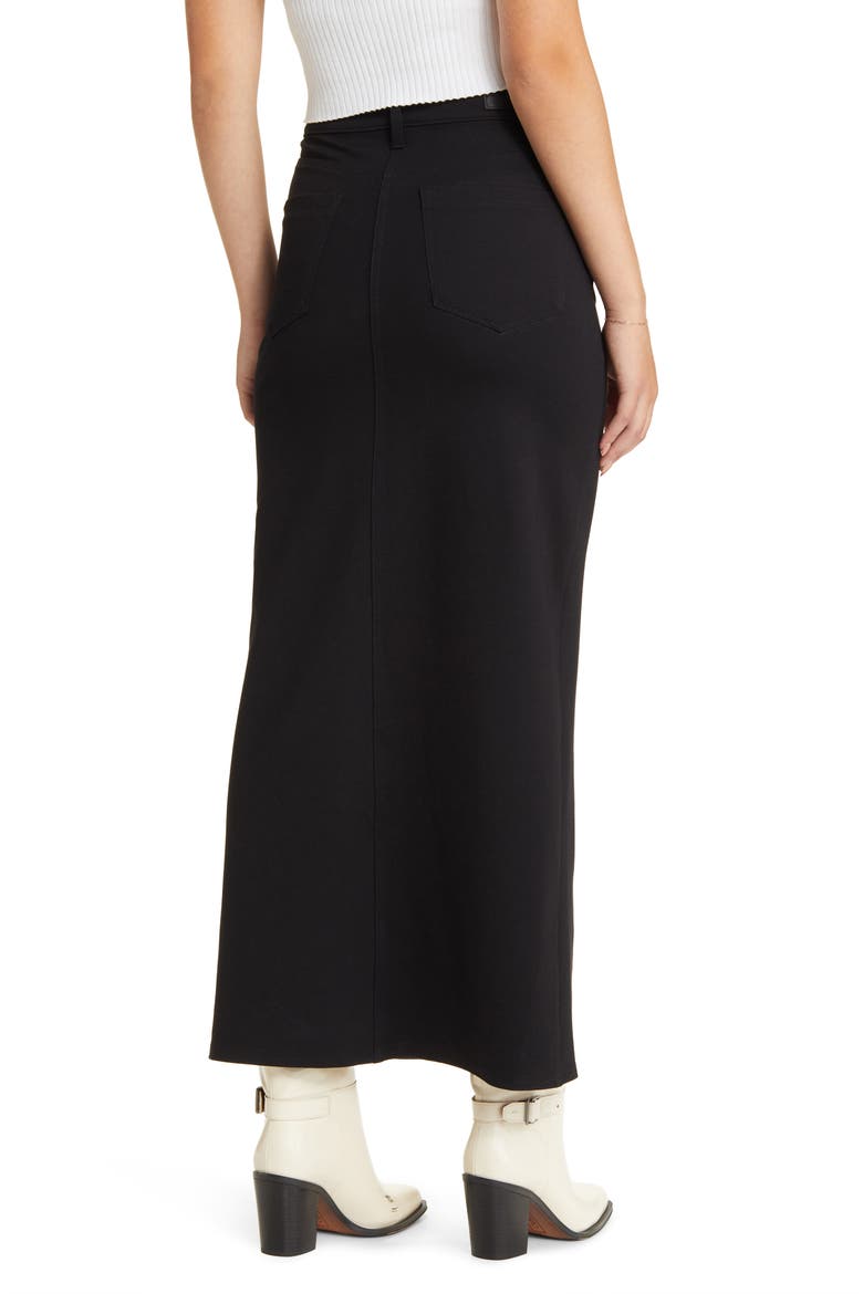 Slit Front Ponte Maxi Skirt, Alternate, color, MIDNIGHT TRAIN