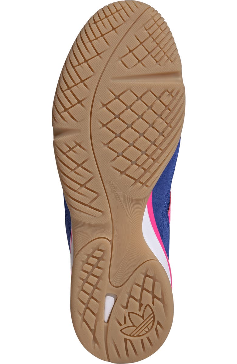 adidas Gender Inclusive Gazelle Sala Sneaker, Alternate, color, Royal Blue/ Lucid Pink/ White