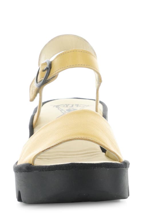 Fly London Tull Platform Sandal In Yellow