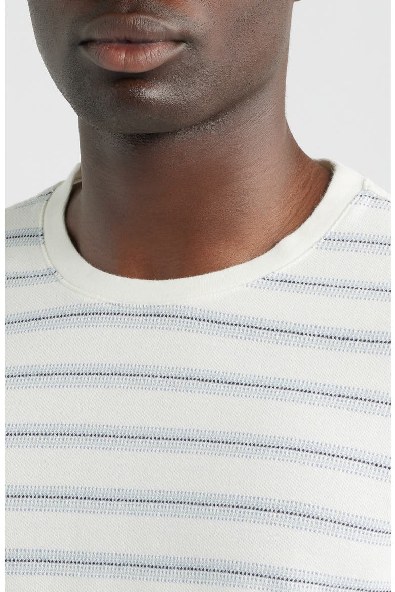 Dean Stripe Organic Cotton T-Shirt, Alternate, color, ECRU / BLUE