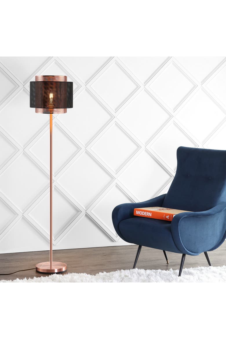 Tribeca Metal LED Floor Lamp, Alternate, color, Copper