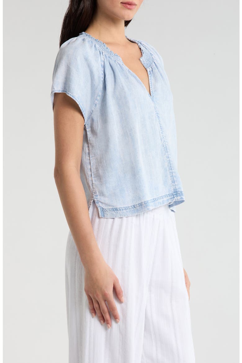 Meadow Indigo Top, Alternate, color, BLEACHED INDIGO BLUE