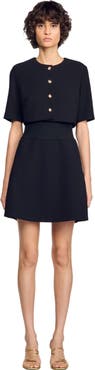 SANDRO Short 2-in-1 dress