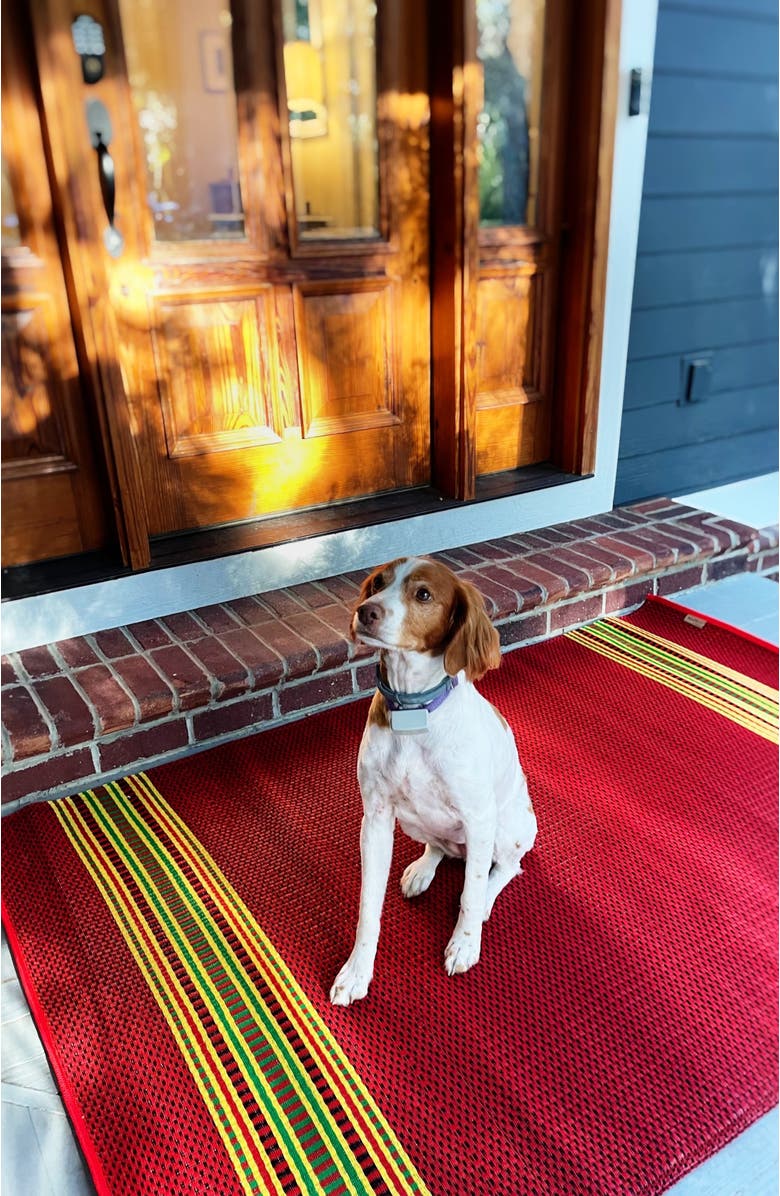 Mad Mats Serape Dark Red, Alternate, color, Dark Red