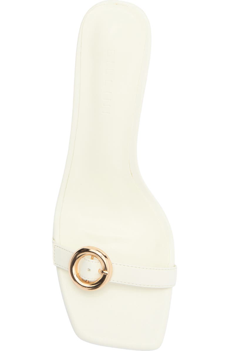 Billini Lyon Buckle Sandal, Alternate, color, White