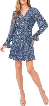 CeCe Floral Long Sleeve Dress