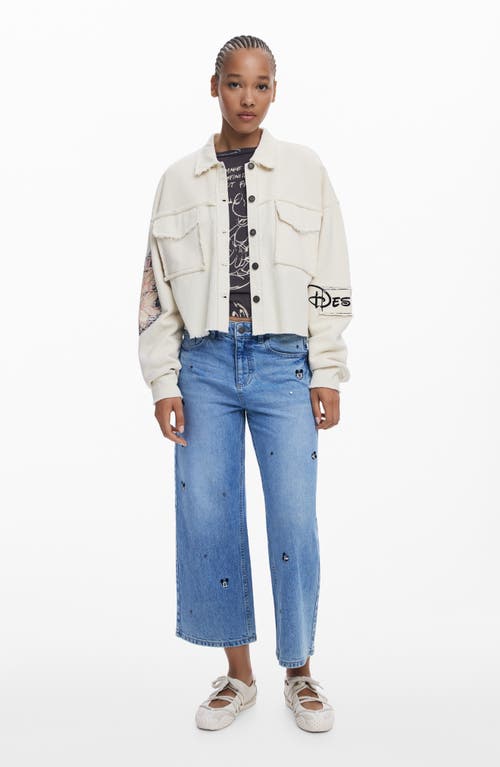 Desigual Mickey Mouse™ Knit Jacket In White