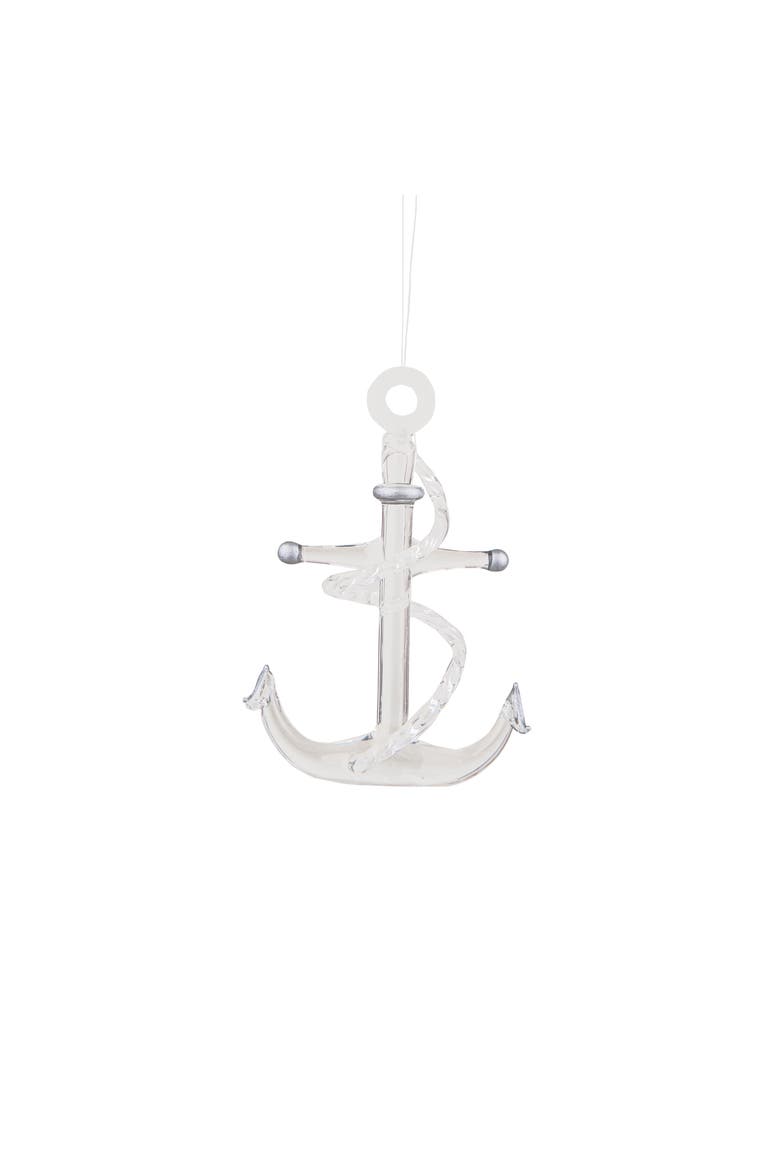 Anchor Christmas Ornament, Main, color, White