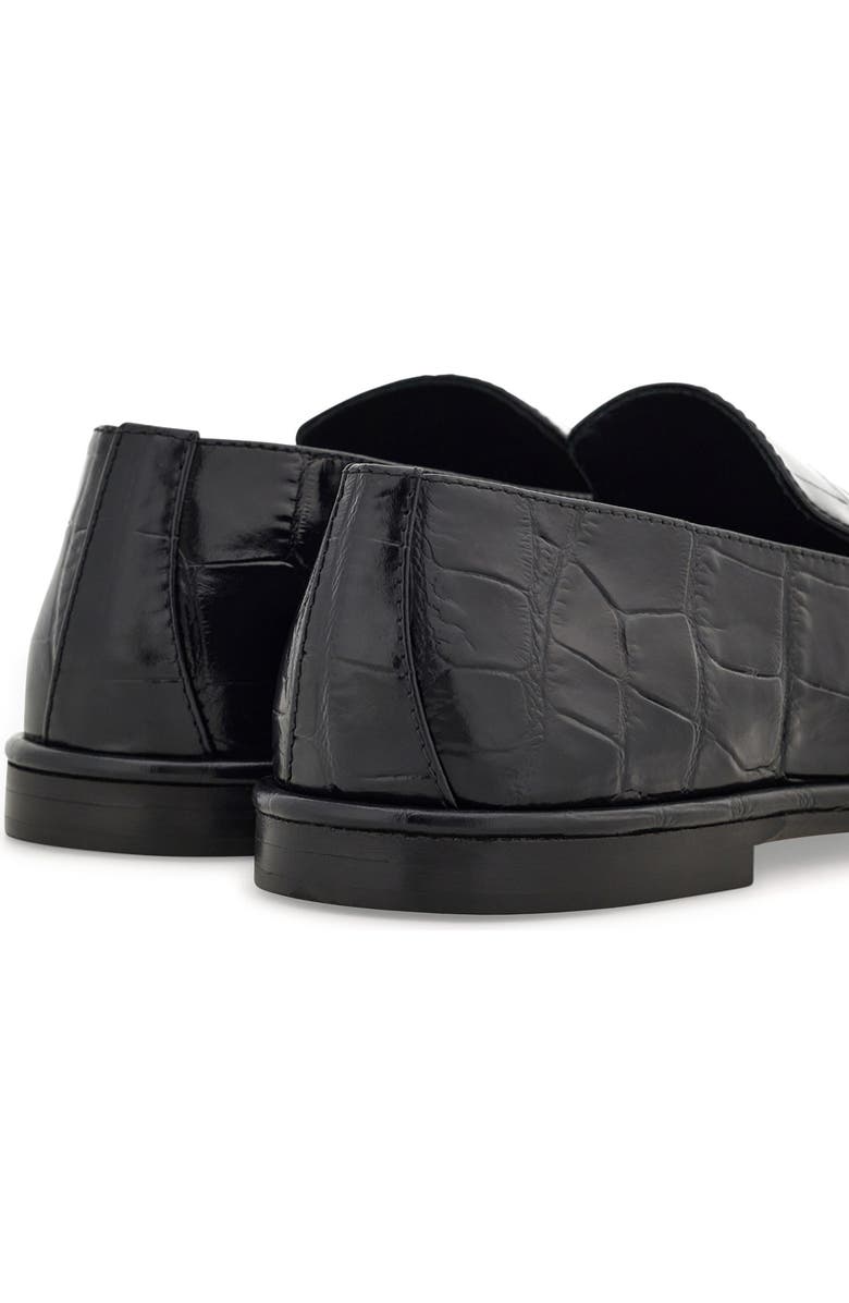 FERRAGAMO Croc Embossed Apron Toe Loafer, Alternate, color,