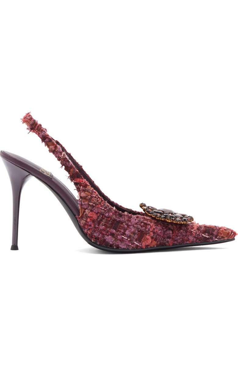 Jeffrey Campbell Regards Slingback Pump, Alternate, color, Purple Multi Tweed