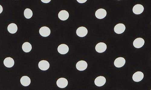 Lush Sleeveless Backless Minidress In Black White Dot