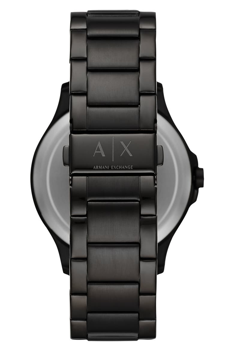 Bracelet Watch, 46mm, Alternate, color, BLACK