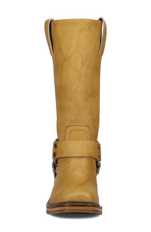 Frye Kate Harness Block Heel Tall Boots In Yellow
