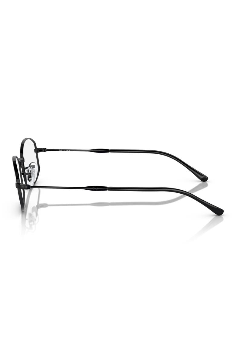 52mm Pillow Optical Glasses, Alternate, color, BLACK