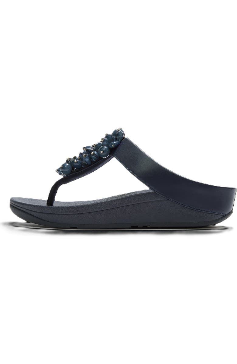 FitFlop Fino Bead Cluster Sandals, Alternate, color, Midnight Navy