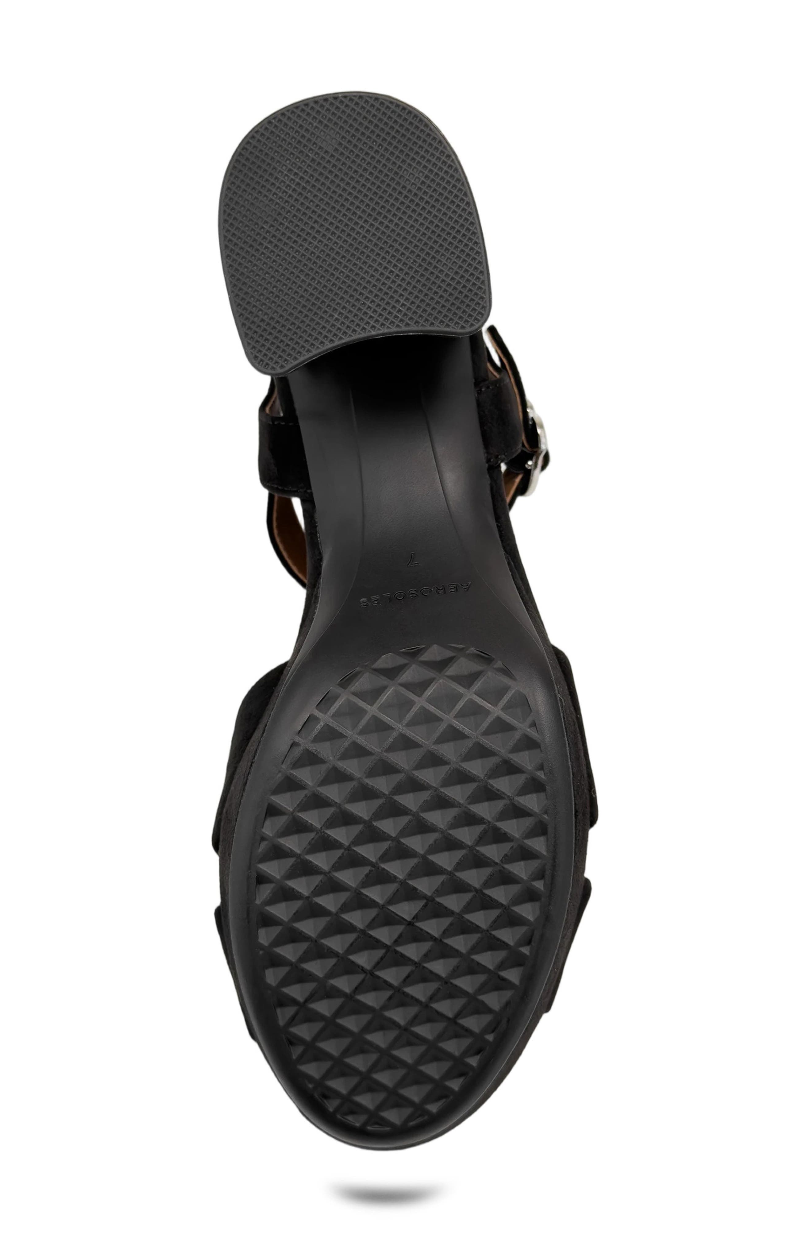 Cosmos Sandal - Wide Width Available, Alternate, color, BLACK/ BLACK SUEDE
