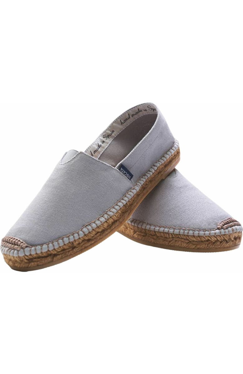 VISCATA Barceloneta Canvas Espadrille Flats, Alternate, color, Ash Grey