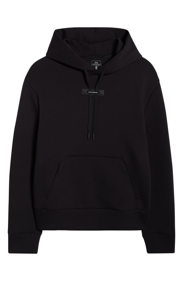 On Focus Tech Hoodie, Alternate, color, Black