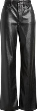 rag & bone Shea Faux Leather Straight Leg Pants