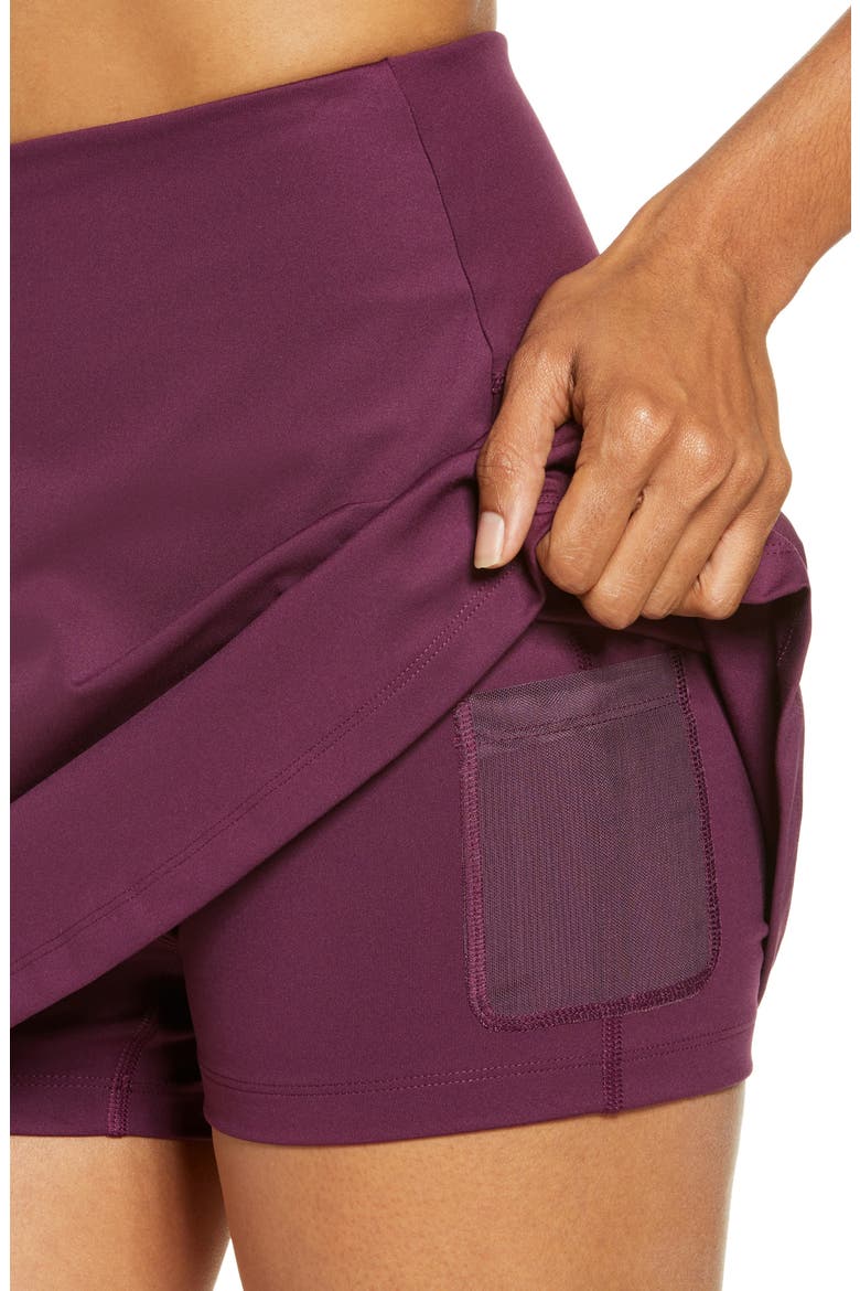 High Waist Skirt, Alternate, color, PLUM