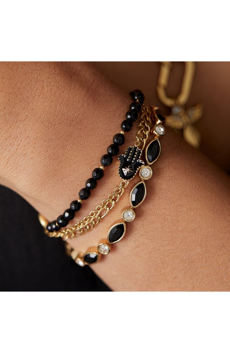 Alex and Ani Hamsa Stranded Bracelet Set, Alternate, color, Gold