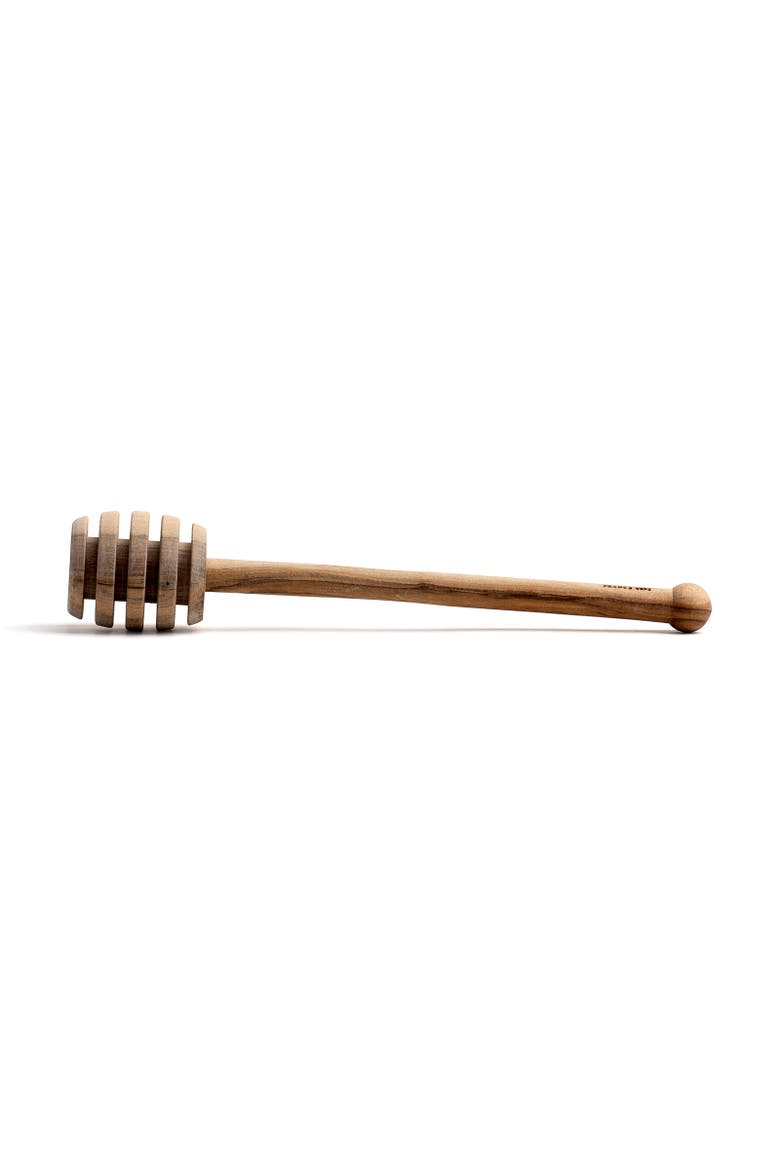 Olive Wood 6-Inch Honey Dipper, Alternate, color, Brown
