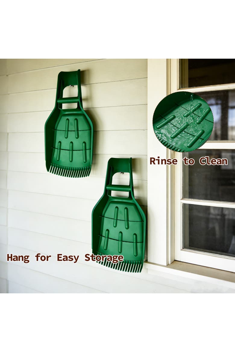 Leaf Scoops, 2 Pack, Alternate, color, Green