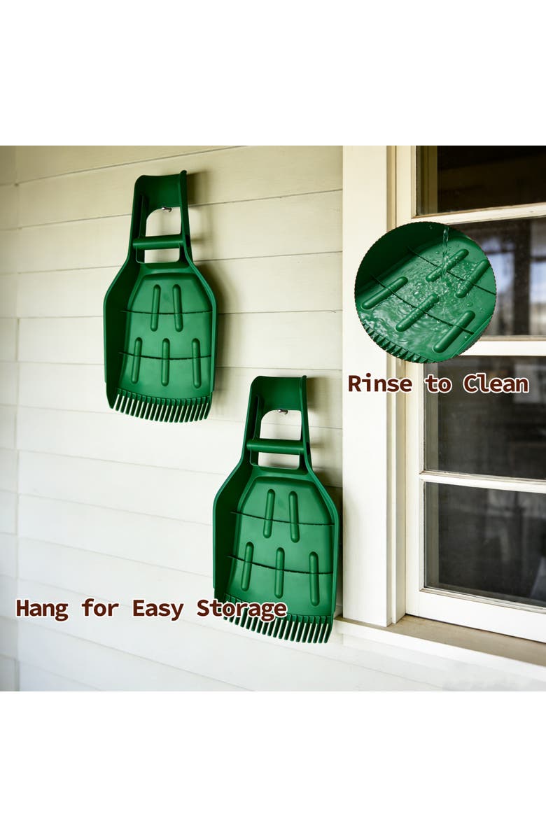 Ashfield & Harkness Leaf Scoops, 2 Pack, Alternate, color, Green