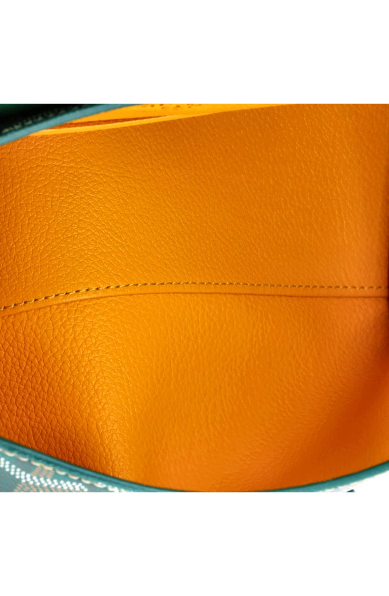 Pre-Owned Goyard Saigon Top Handle Bag Coated Canvas with Leather Mini, Alternate, color, Green