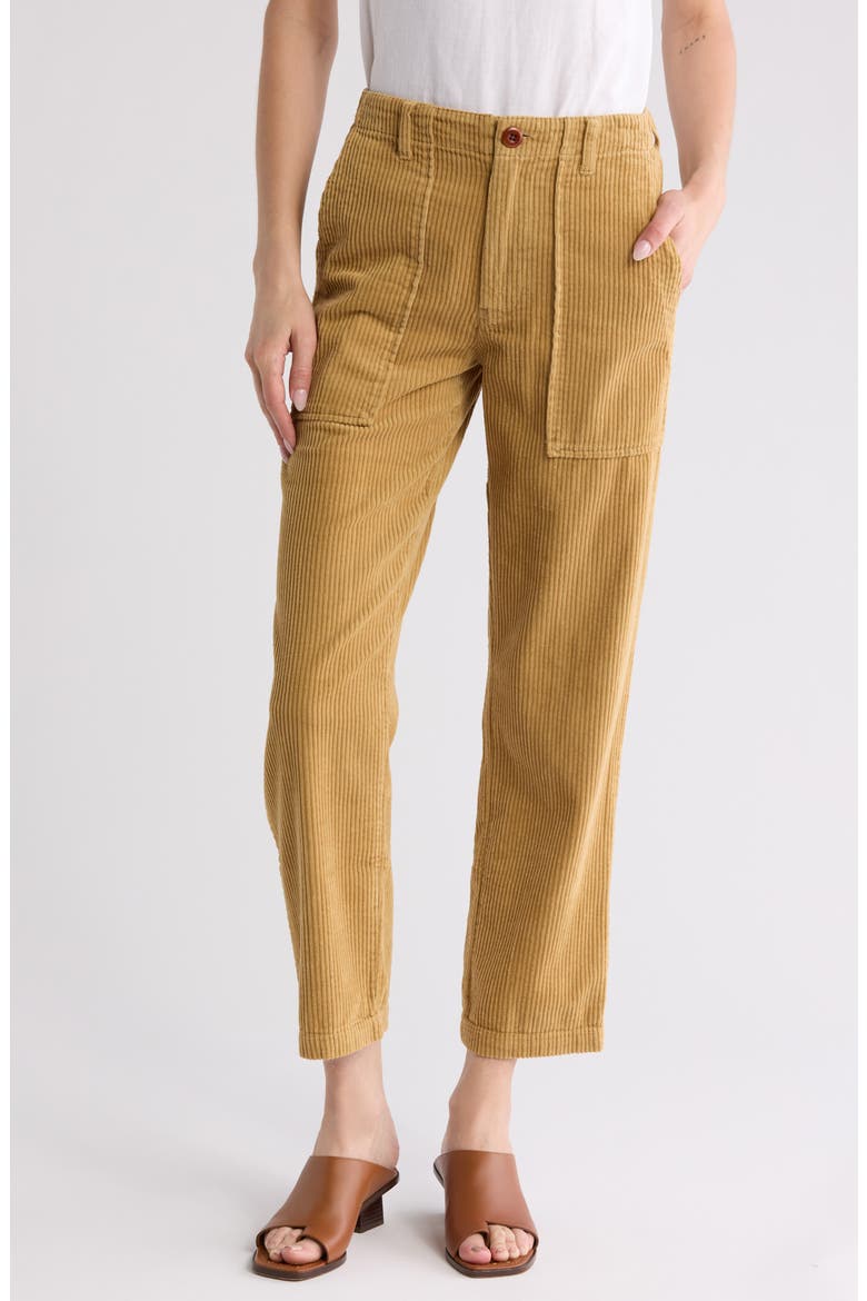 Neil Straight Leg Corduroy Pants, Main, color, WARM KHAKI