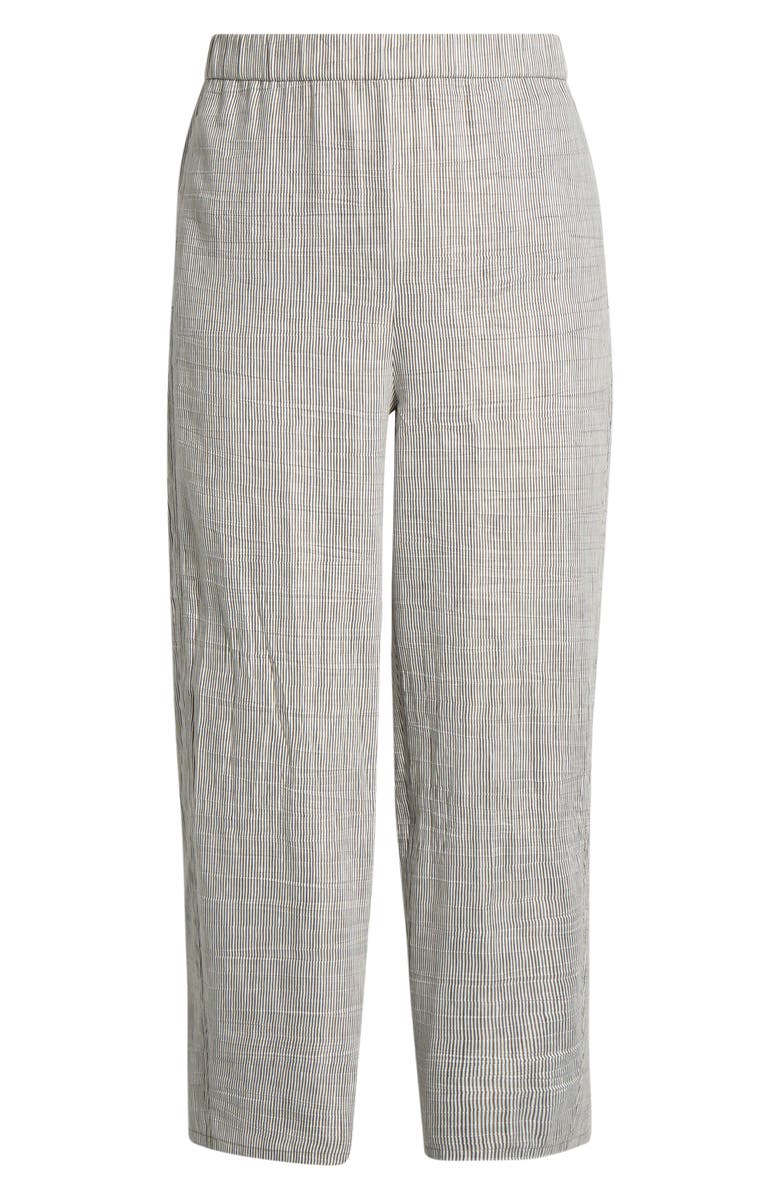 Eileen Fisher Ankle Length Lantern Linen Blend Pants, Alternate, color, Wren