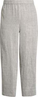 Eileen Fisher Ankle Length Lantern Linen Blend Pants
