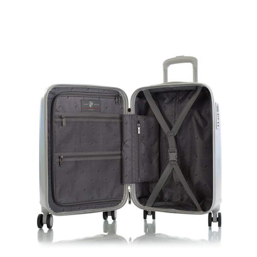 Heys America Astro Iridescent 26" Medium Check In Spinner Luggage In Silver