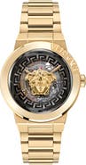 Versace Medusa Infinite Skeleton Dial Bracelet Watch, 40mm
