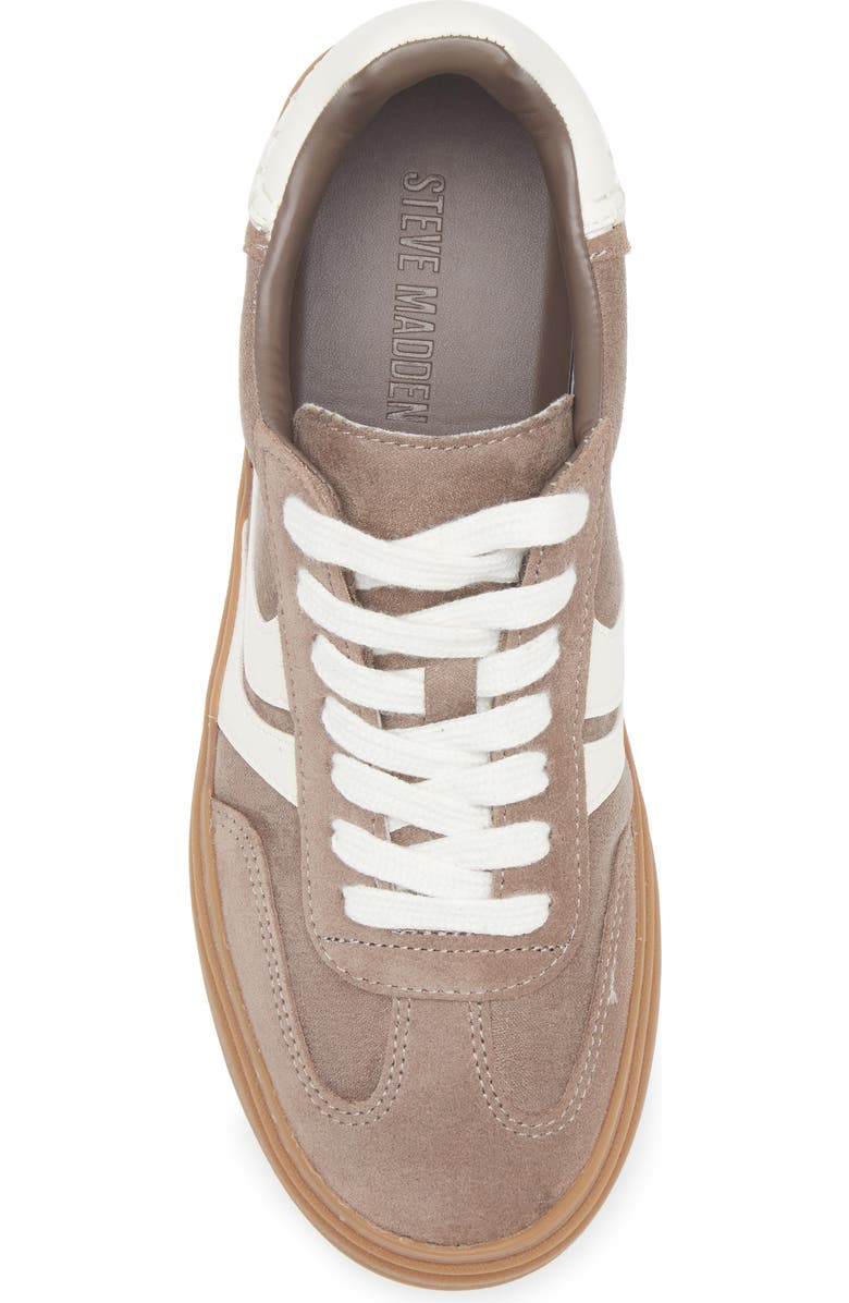 Steve Madden Dodge Platform Sneaker, Alternate, color, Taupe Suede