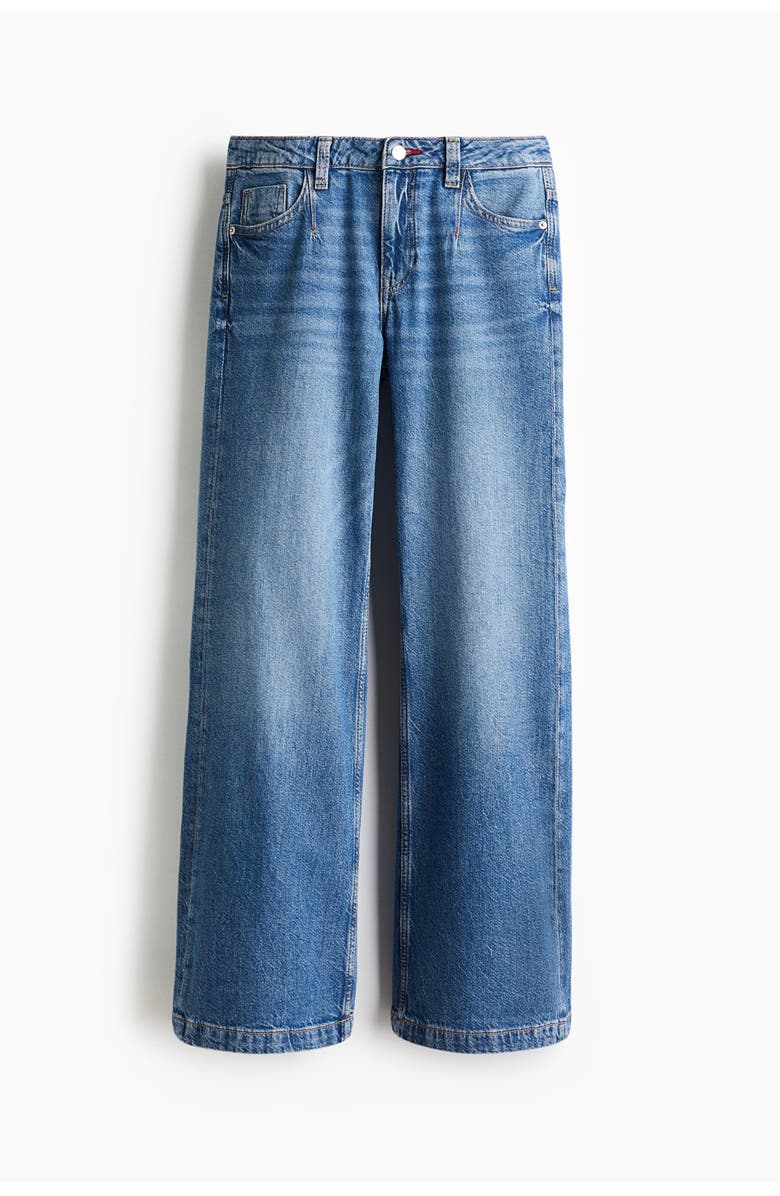 H&M Wide Regular Jeans, Alternate, color, Denim Blue