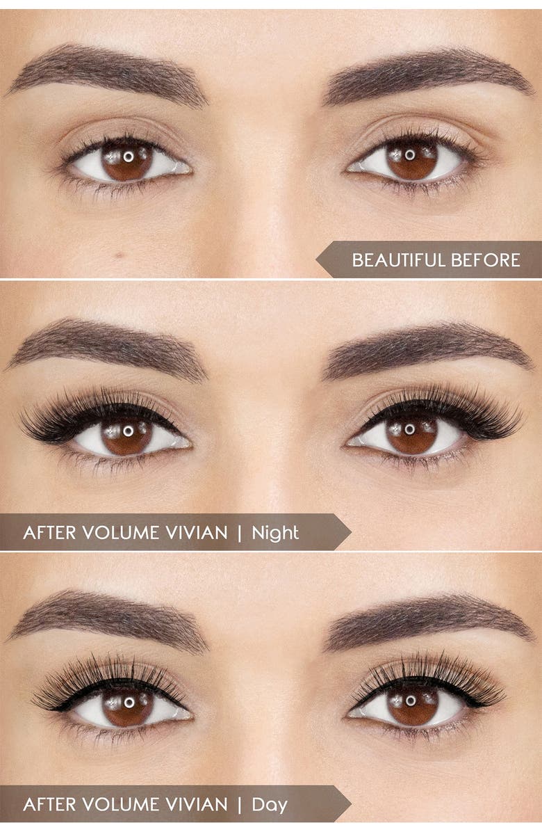 MIRENESSE Magnomatic Magnetic Eyeliner w/ Reuseable Magnetic Lashes Day & Night Kit - Volume Vivian, Alternate, color, 