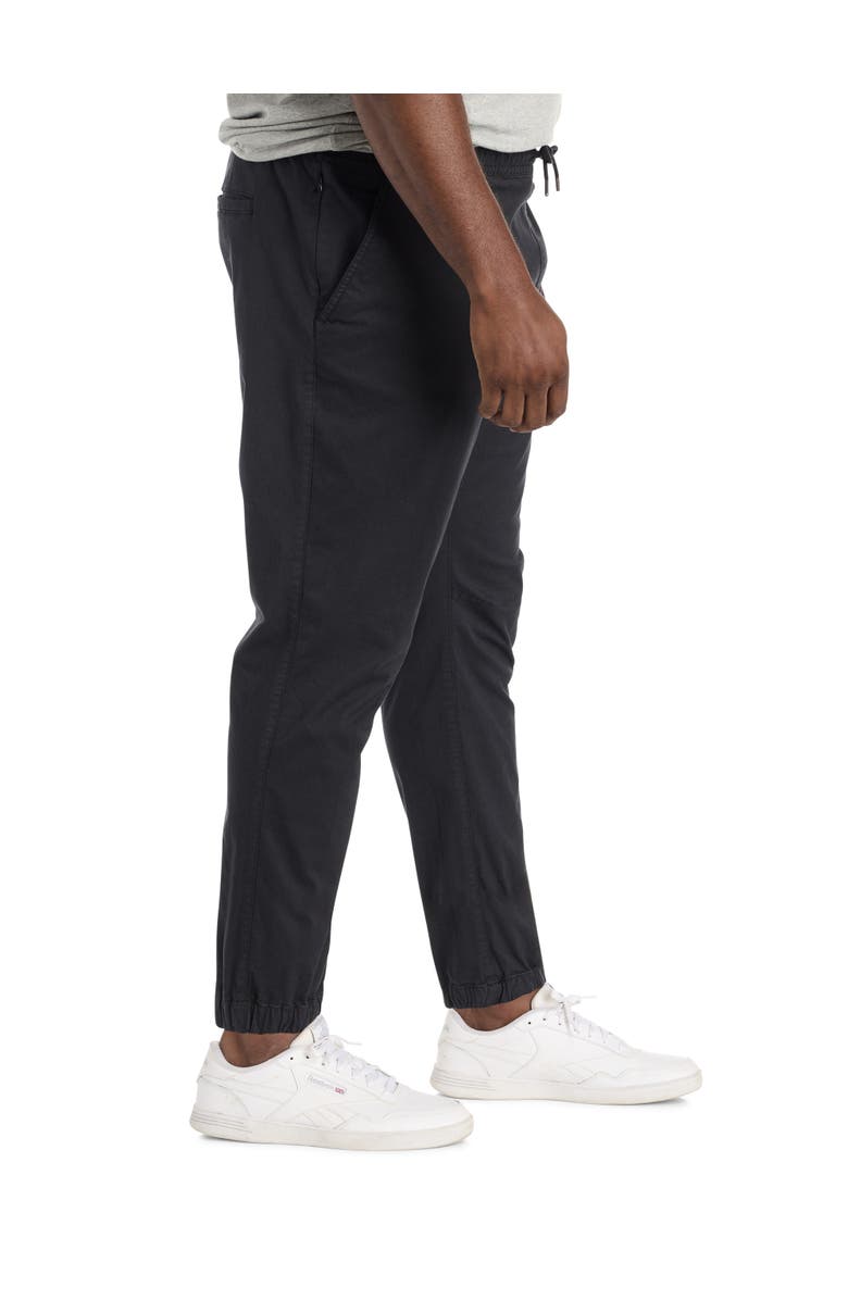 True Nation by DXL Big & Tall All-Day Slim Fit Joggers, Alternate, color, Jet Black