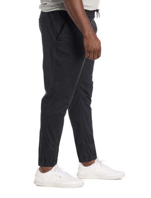 True Nation By Dxl Big & Tall All-day Slim Fit Joggers In Black