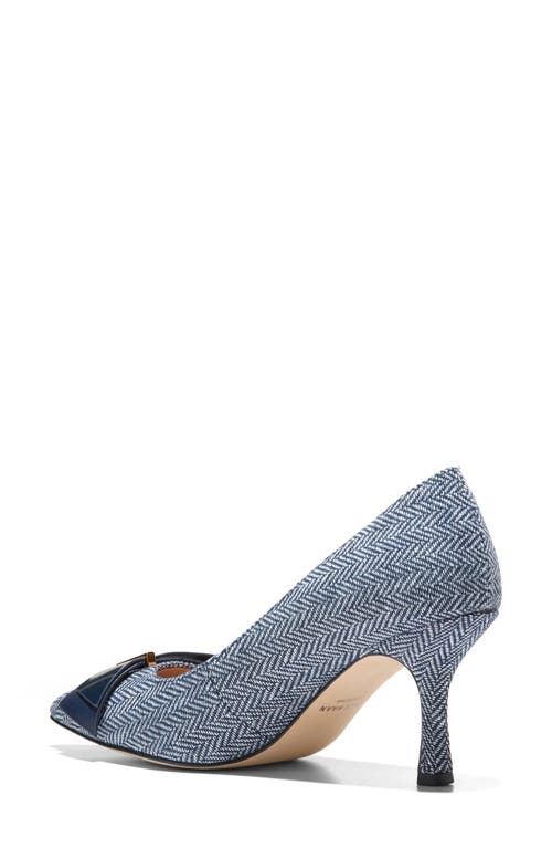 Cole Haan Felicia Bow Pointed Toe Pump In Blue