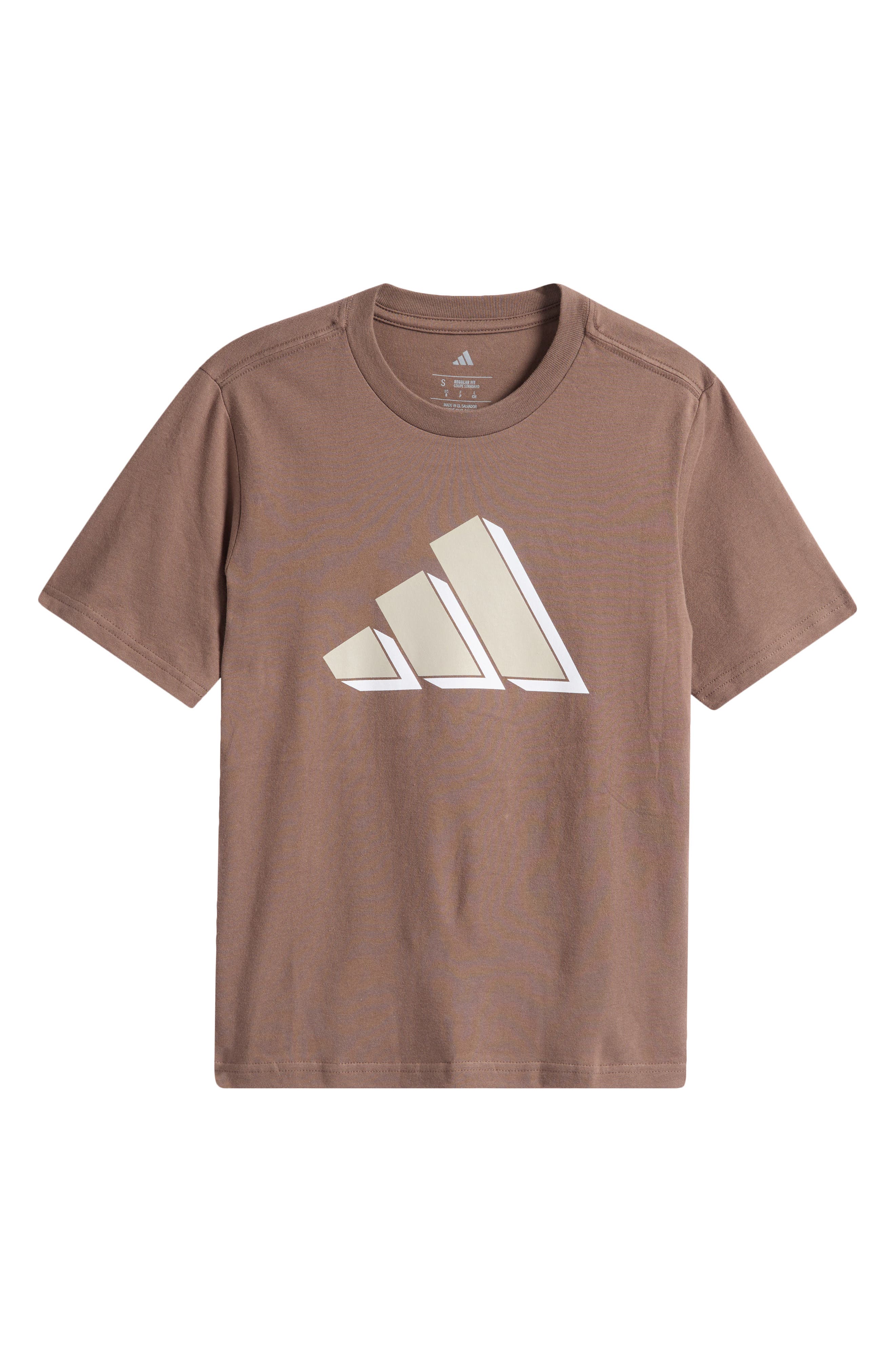 adidas Kids' Cotton Jersey 3-Bar Logo T-Shirt
