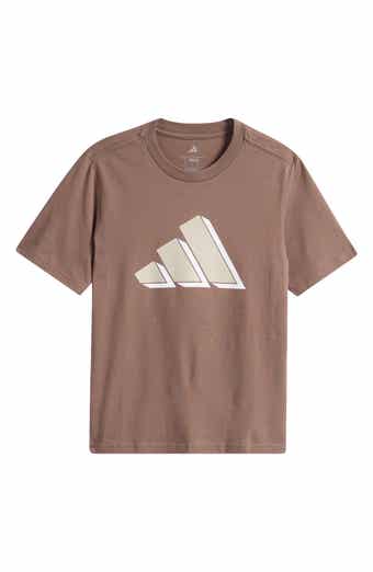 adidas Kids' Cotton Jersey 3-Bar Logo T-Shirt