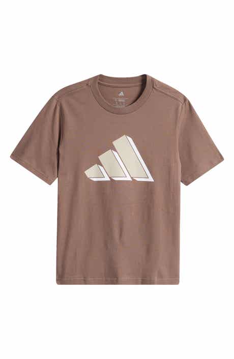 adidas Kids' Cotton Jersey 3-Bar Logo T-Shirt